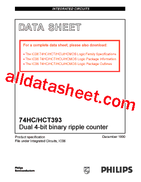 74HCT393D Datasheet PDF - NXP Semiconductors
