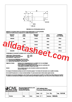 1902X251 Datasheet PDF - Chicago Miniature Lamp,inc