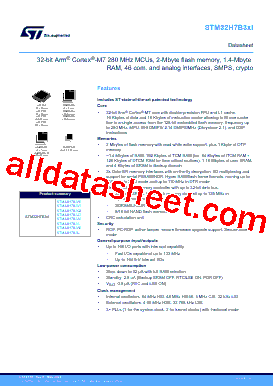 STM32H7B3QI Datasheet PDF - STMicroelectronics