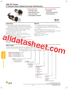 BY21AF2CWCMB22 Datasheet PDF - ITT Industries