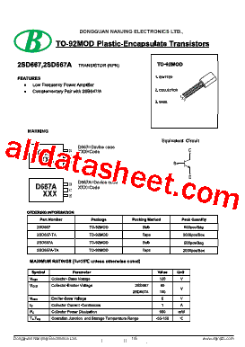 2SD667A Datasheet PDF - Nanjing International Group Co