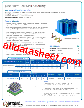 ATS-10B-128-C1-R0 Datasheet PDF - Advanced Thermal Solutions, Inc.