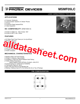 MSMF05LC Datasheet PDF - Protek Devices