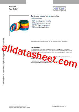 TVG007 Datasheet PDF - Christian Bürkert GmbH & Co. KG