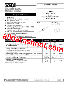 SPD6555 Datasheet PDF - Solid States Devices, Inc