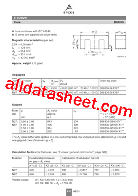 B66335-G1500-X1 Datasheet PDF - EPCOS