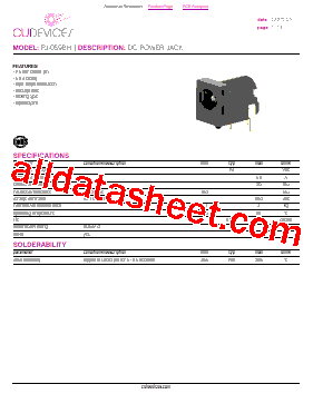 PJ-059BH Datasheet PDF - CUI Devices