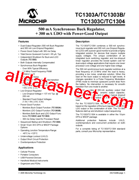 TC1303B-AO2EMF Datasheet PDF - Microchip Technology