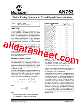 AN753 Datasheet PDF - Microchip Technology