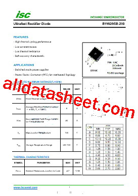 BYW29EB-200 Datasheet PDF - Inchange Semiconductor Company Limited