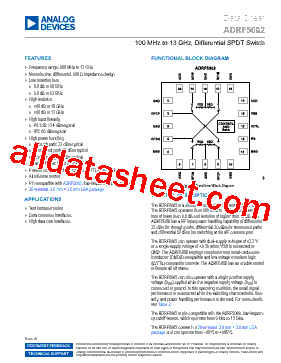 ADRF5062BCCZN-R7 Datasheet PDF - Analog Devices