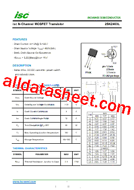 2SK2403L Datasheet PDF - Inchange Semiconductor Company Limited
