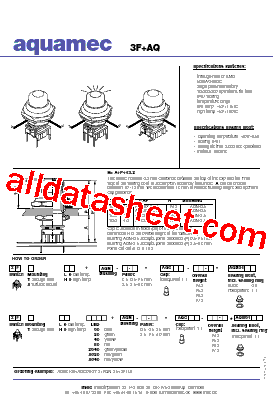 1QXXX Datasheet PDF - APEM Components, Inc.
