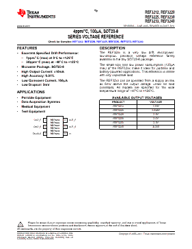 REF3230AIDBVR.B Datasheet PDF - Texas Instruments