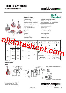 2MS2 Datasheet PDF - Multicomp Pro