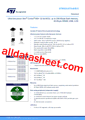 STM32U073RCU6 Datasheet PDF - STMicroelectronics