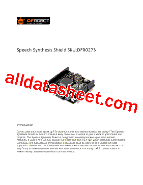 DFR0273 Datasheet PDF - DFROBOT