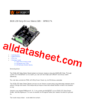 DFR0274 Datasheet PDF - DFROBOT