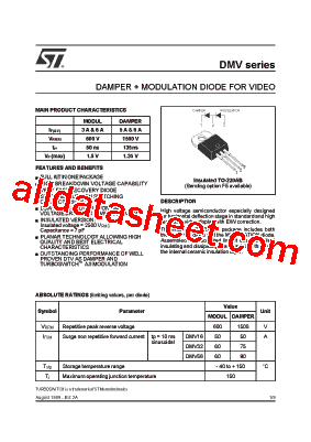 DMVF5 Datasheet PDF - STMicroelectronics
