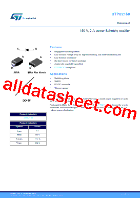 STPS2150AFN Datasheet PDF - STMicroelectronics