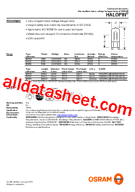 HP60C. Datasheet PDF - OSRAM GmbH