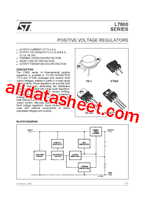L7805CV Datasheet PDF - STMicroelectronics
