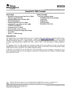 SN75DP129RHHTG4 Datasheet PDF - Texas Instruments
