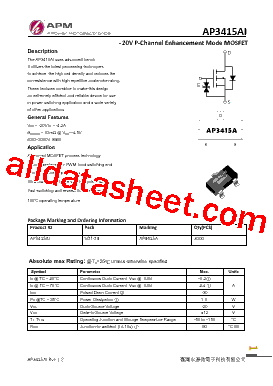 AP3415AI Datasheet PDF - A POWER MICROELECTRONICS