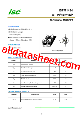 IXFN210N20P Datasheet PDF - Inchange Semiconductor Company Limited