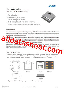 AHT20 Datasheet PDF - ASAIR All Rights Reserved.