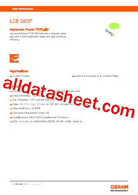 LCB-G6SP Datasheet PDF - ams-OSRAM AG
