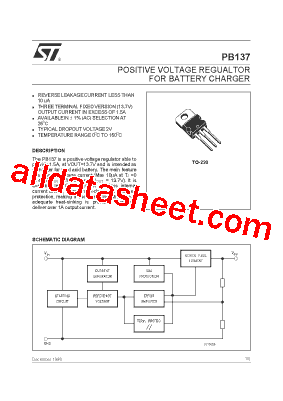 PB137 Datasheet PDF - STMicroelectronics
