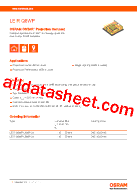 LE-R-Q8WP Datasheet PDF - ams-OSRAM AG