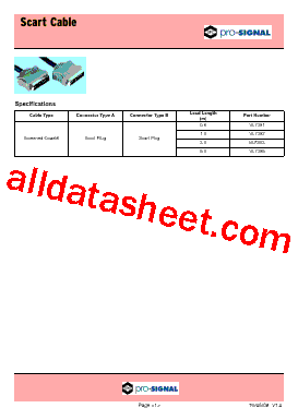 VL7393. Datasheet PDF - Pro-Signal