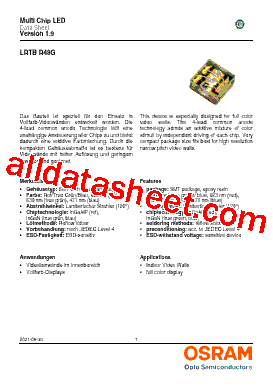 LRTB-R48G Datasheet PDF - ams-OSRAM AG