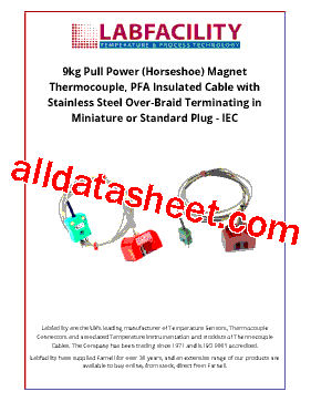 H/MAGNET-K-1.5M-MP Datasheet PDF - Labfacility Ltd
