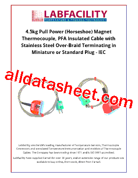 H/MAGNET-K-1M-SP Datasheet PDF - Labfacility Ltd