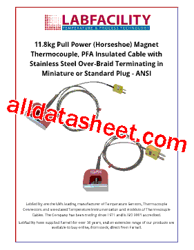 H/MAGNET-K-1.5M-SP-A Datasheet PDF - Labfacility Ltd