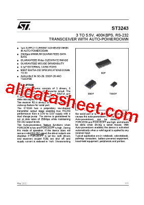ST3243CPR Datasheet PDF - STMicroelectronics