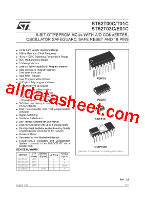 ST6201CM1 Datasheet PDF - STMicroelectronics