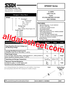 SPD6557TXV Datasheet PDF - Solid States Devices, Inc