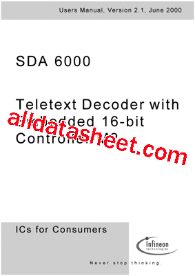 SDA6000 Datasheet PDF - Infineon Technologies AG