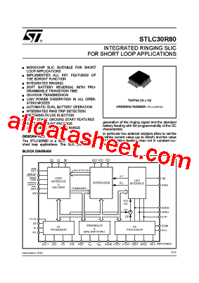 STLC30R80 Datasheet PDF - STMicroelectronics