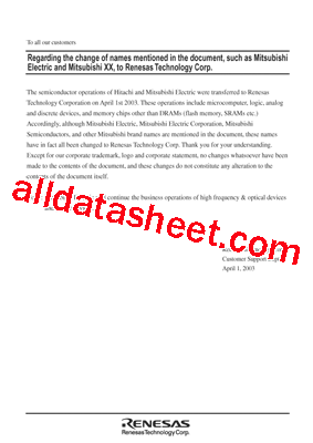 M30620FCAFP Datasheet PDF - Renesas Technology Corp