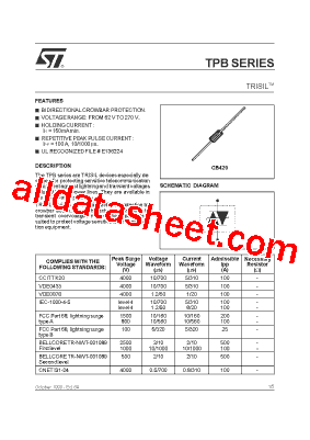 TPB180 Datasheet PDF - STMicroelectronics