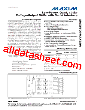 MAX5500AGAP+ Datasheet PDF - Maxim Integrated Products