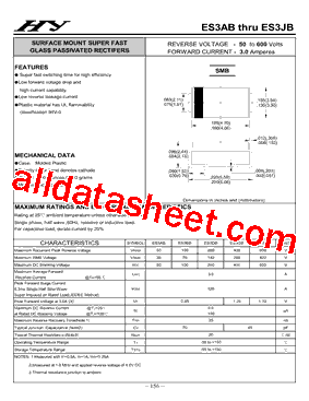 ES3JB Datasheet PDF - HY ELECTRONIC CORP.
