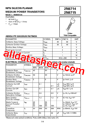 2N6714 Datasheet PDF - Zetex Semiconductors