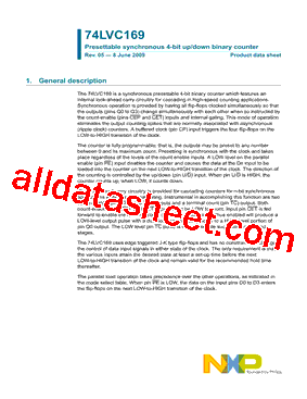 74LVC169BQ Datasheet PDF - NXP Semiconductors