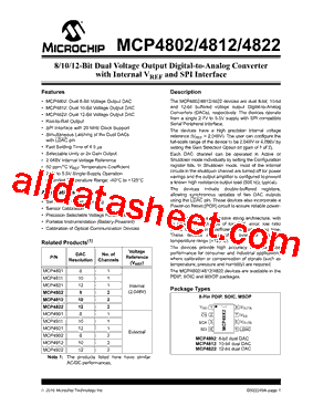 MCP4812-E/P Datasheet PDF - Microchip Technology